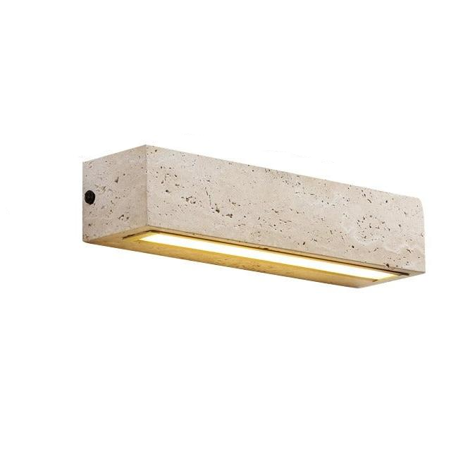 Modern Creative Yellow Travertine Stone Wall Lamp