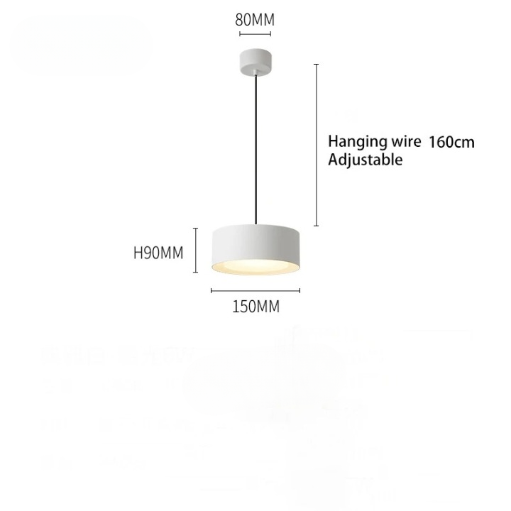 Ronde Paneel Acryl Hanglamp