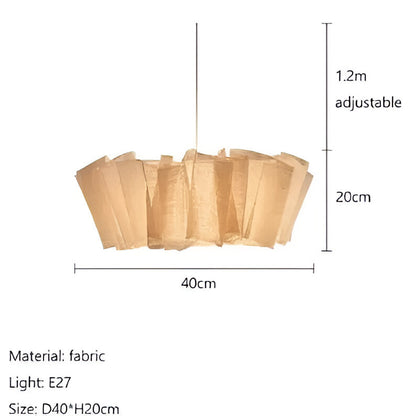 Nordic Creamy Fabric Shade Ainara Pendant Light