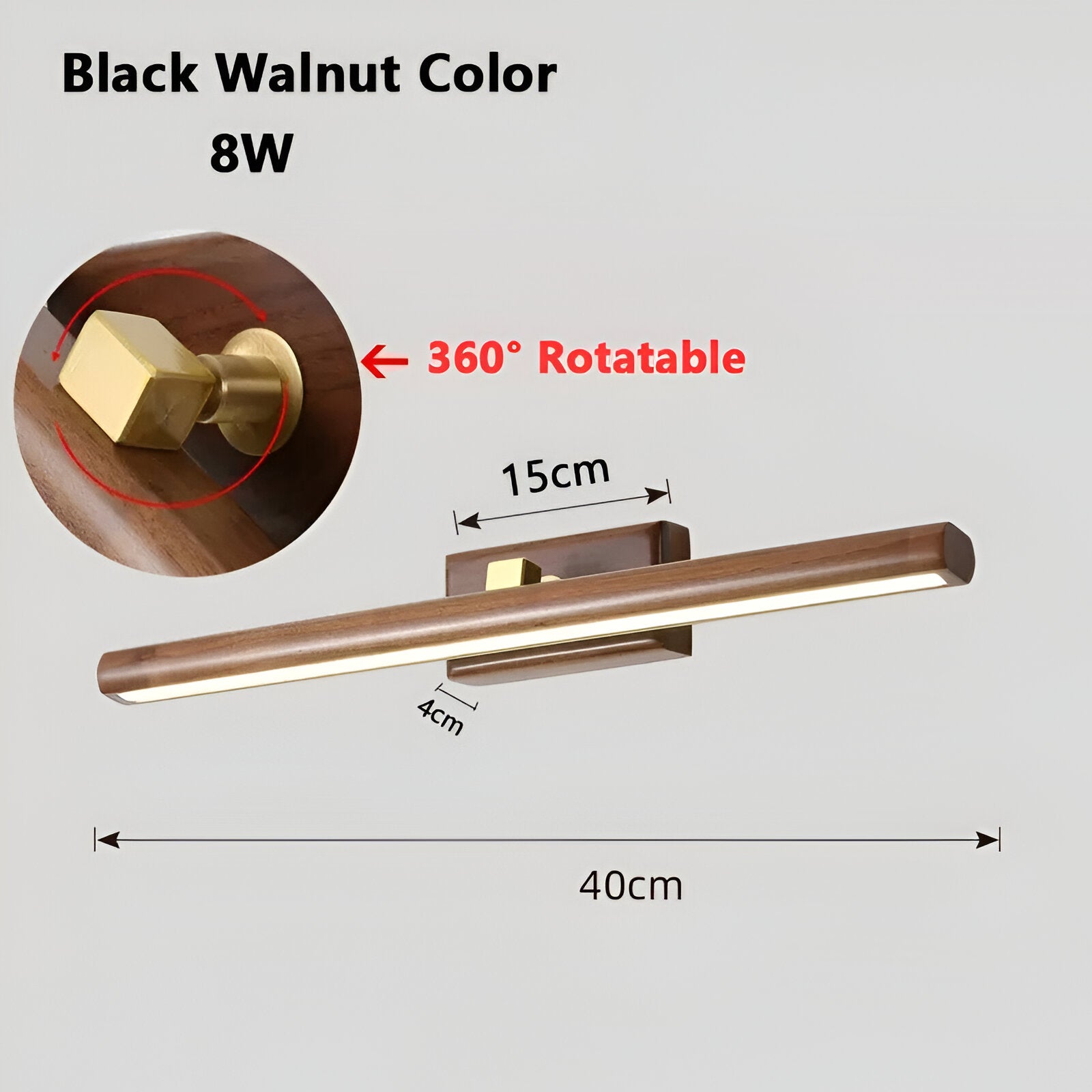 Cersi Nordic Acrylic Rotatable Wall Light