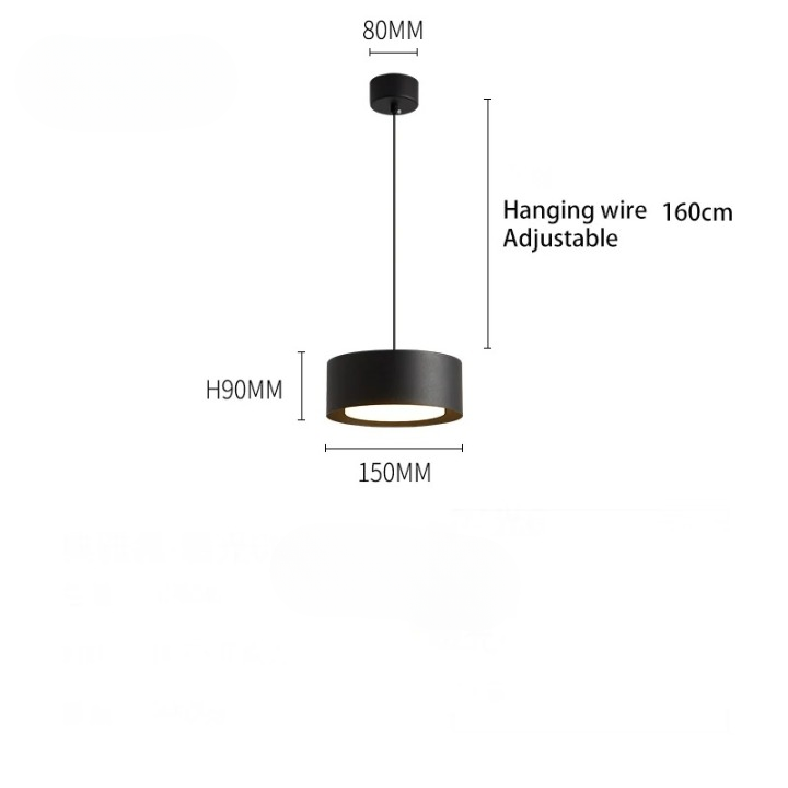 Ronde Paneel Acryl Hanglamp