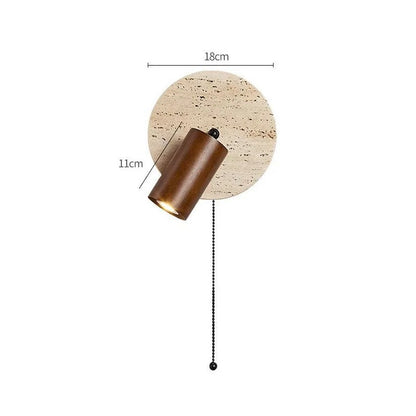 Travertine Rotatable Wall Lamp