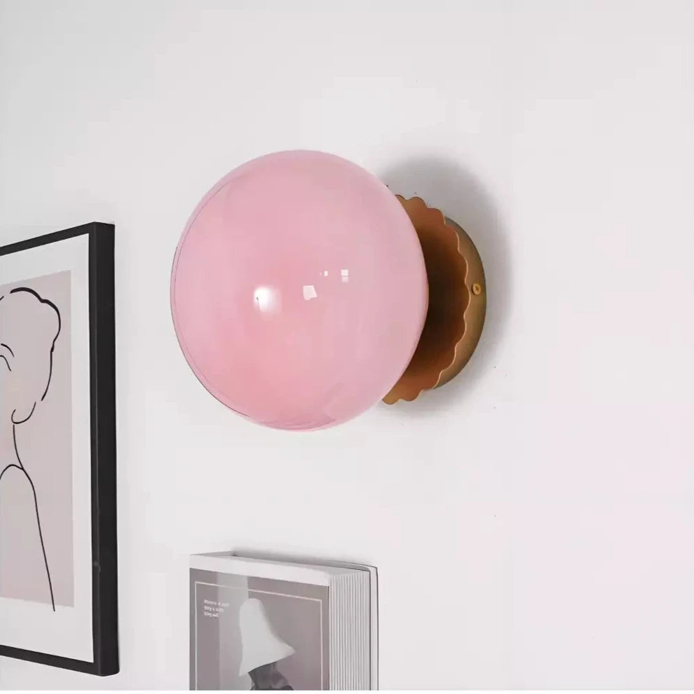 Lampada da parete Nordic Pink Pearl Ball