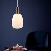 Selma tall opal glass pendant