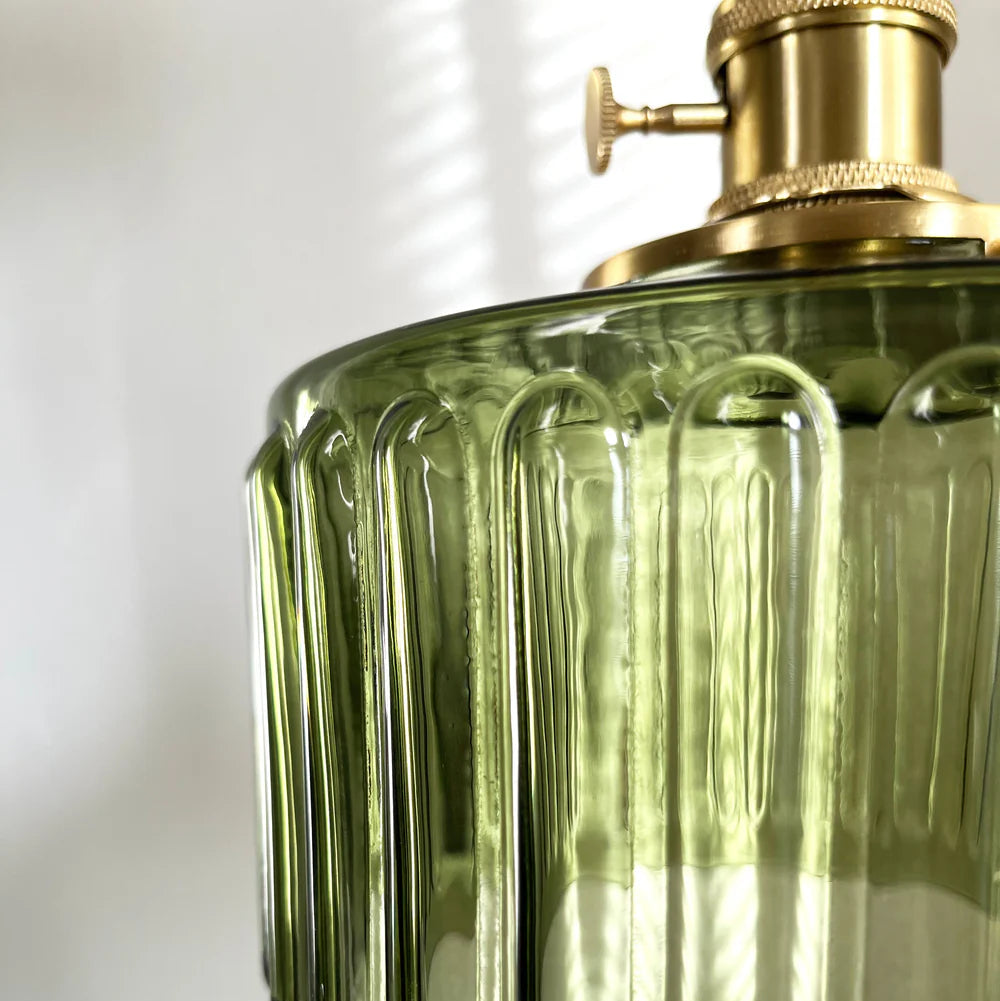 Celeste Glass Vintage Glow Glass Pendant Light