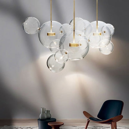 Aura Floating Nordic Bubble Glass Pendant Light