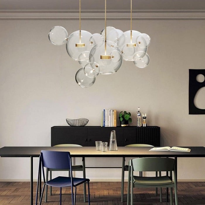 Aura Floating Nordic Bubble Glass Pendant Light
