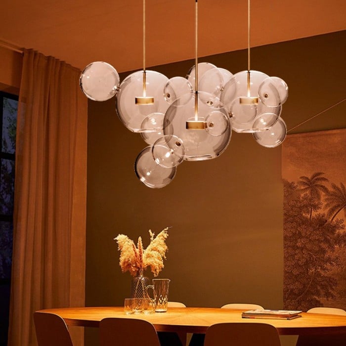 Aura Floating Nordic Bubble Glass Pendant Light