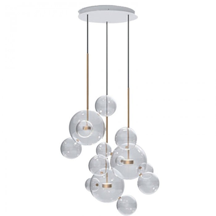 Aura Floating Nordic Bubble Glass Pendant Light