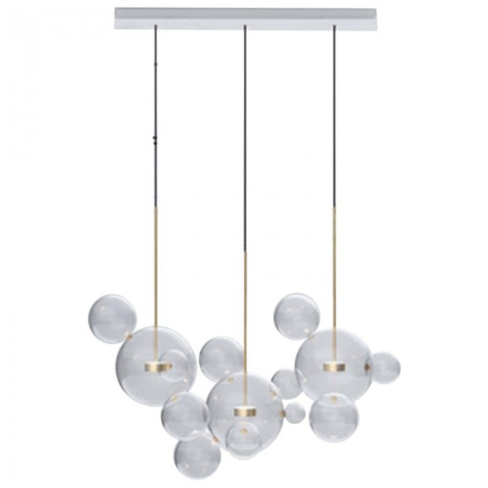 Aura Floating Nordic Bubble Glass Pendant Light