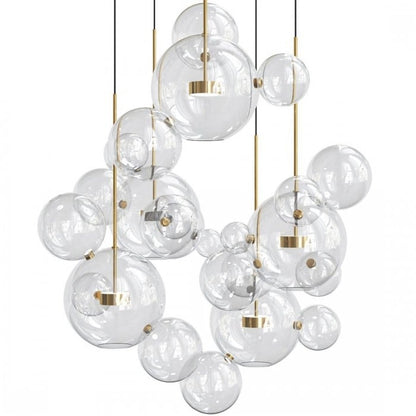 Aura Floating Nordic Bubble Glass Pendant Light