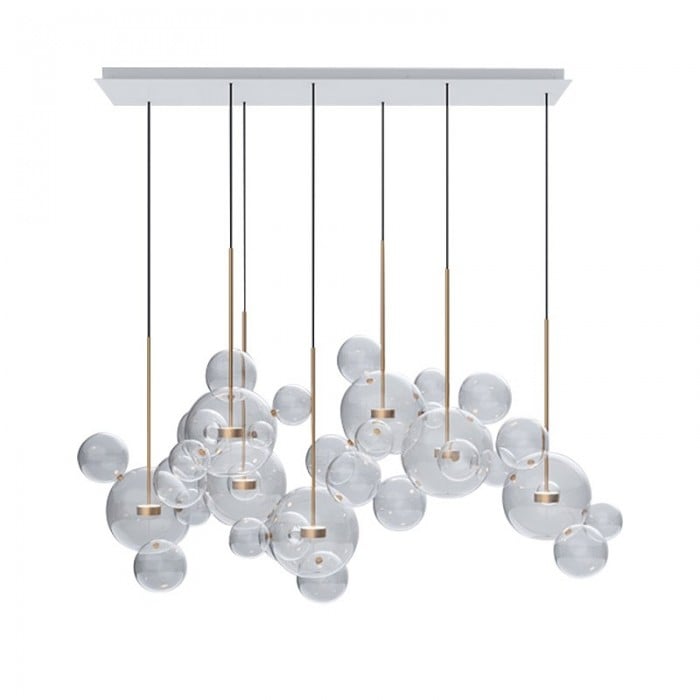 Aura Floating Nordic Bubble Glass Pendant Light