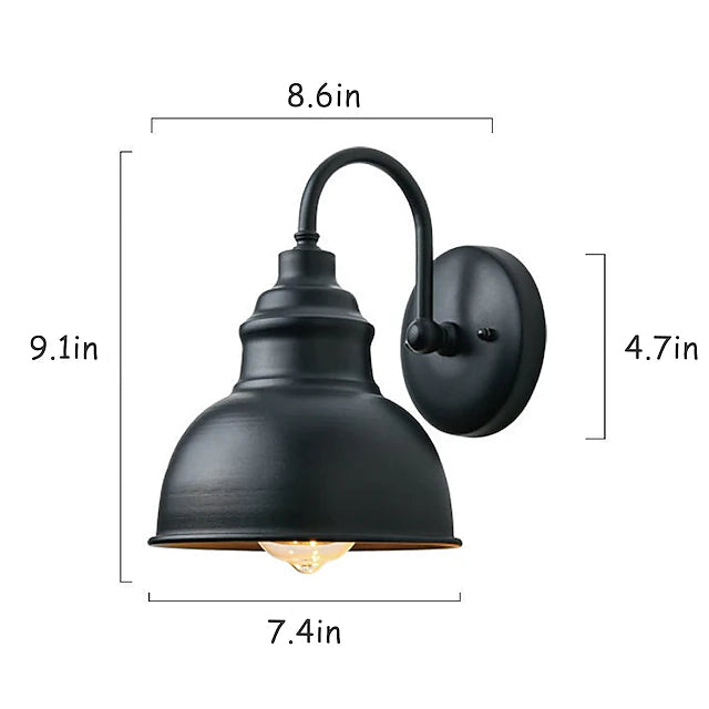 Vintage Retro Metal Wall IP65 Waterproof Outdoor Light