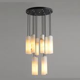 Oria 12-light alabaster cluster