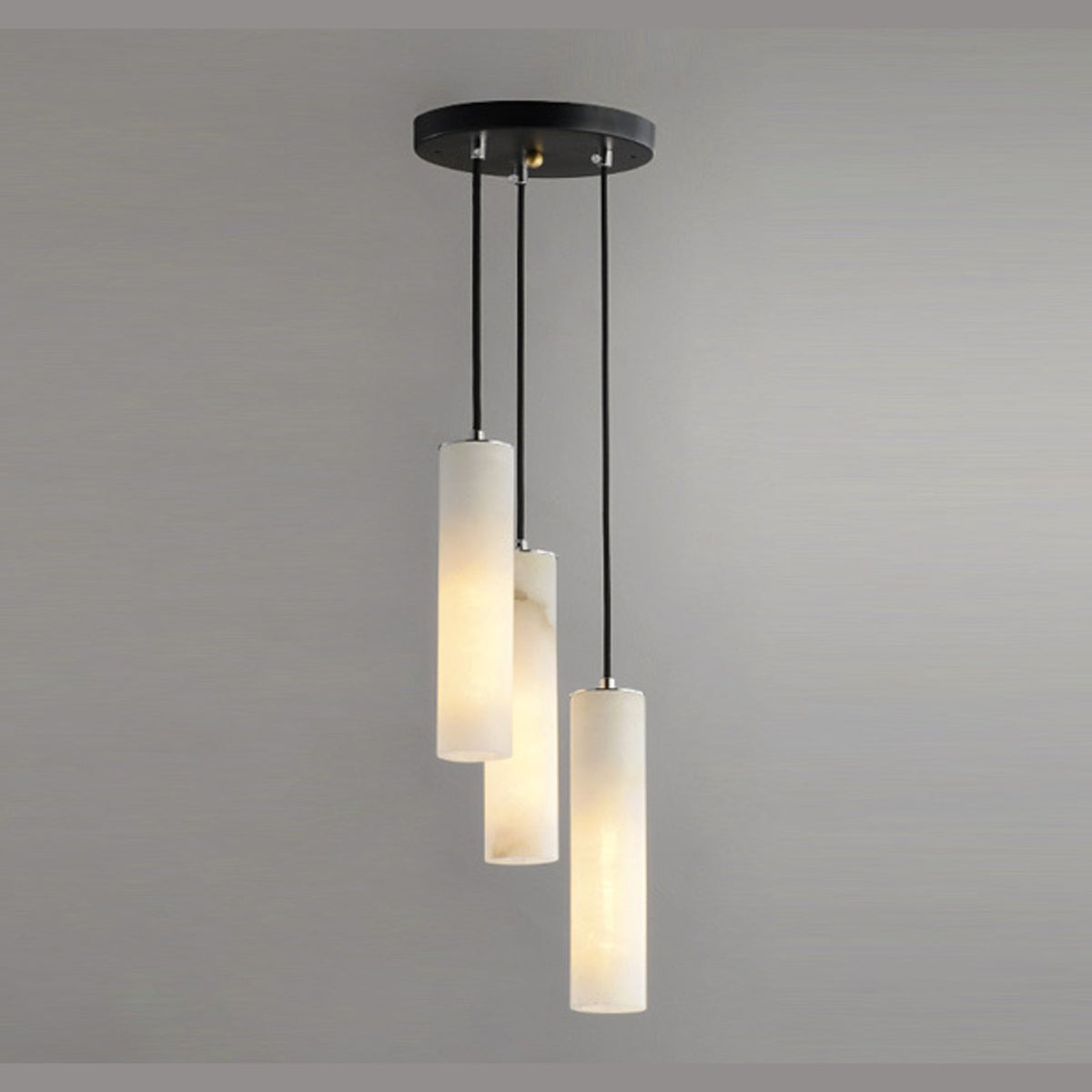 Oria 3-light alabaster cluster