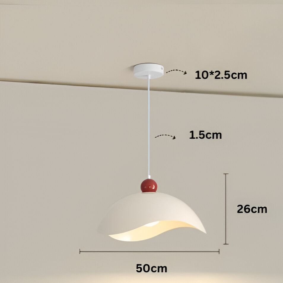 Lampe à pendentif en coquille de designer minimaliste