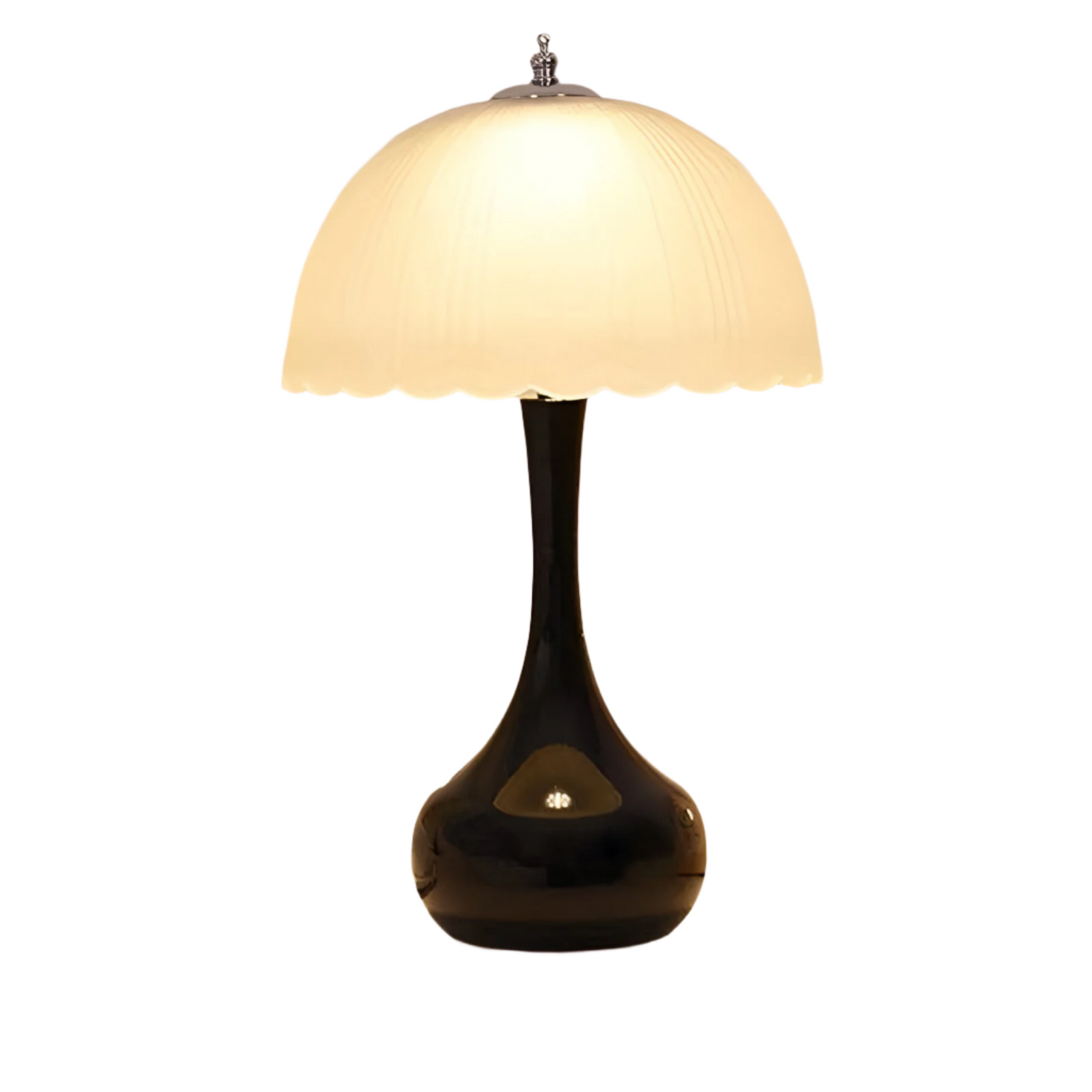 Lampe de table en verre et fer Nordic Dome