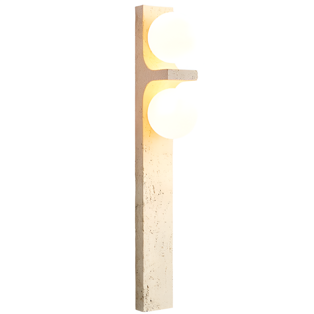 Long Strip Stone Travertine Wall Light