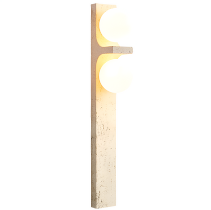 Long Strip Stone Travertine Wall Lamp