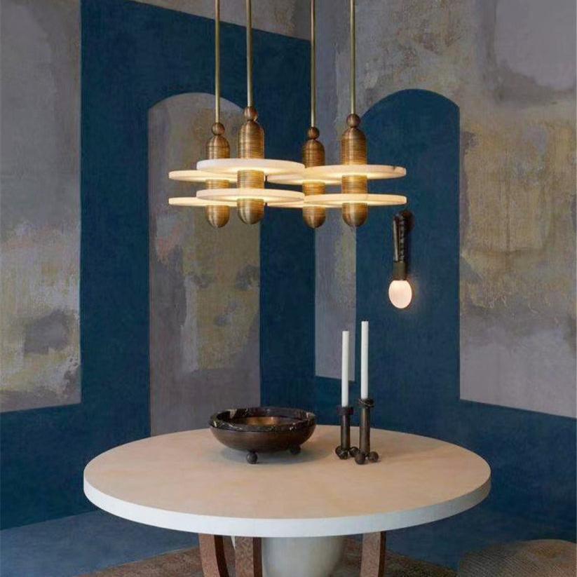 Moderne IJzeren Alabaster Hanglamp