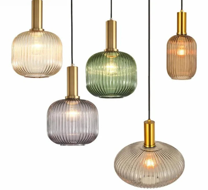 Nordic Dining Colorful Glass Pendant Lights