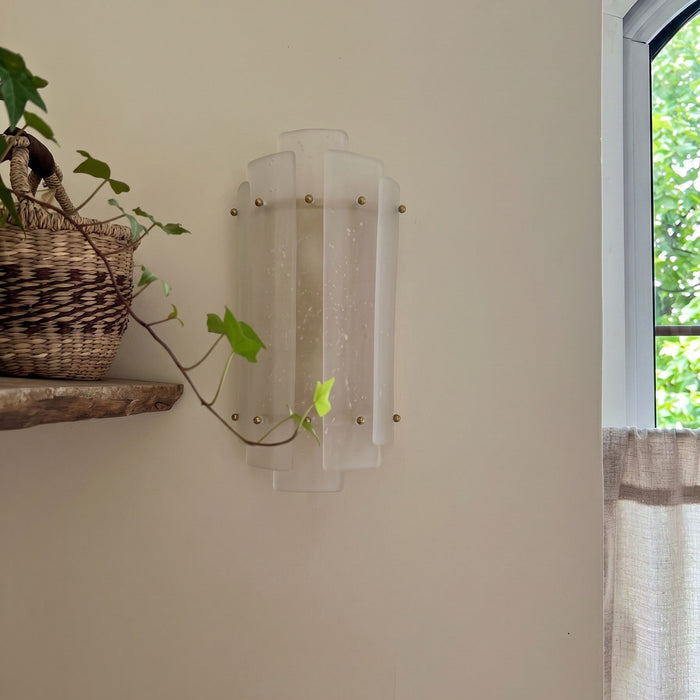 Freya Nordic Glass Wall Light