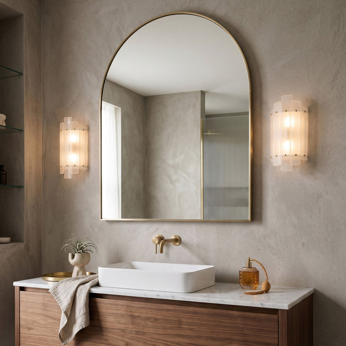 Freya Nordic Glass Wall Light