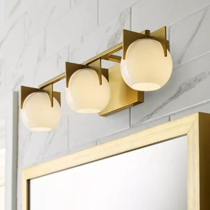 Silas Milk Vanity Glass Modern Wall Light
