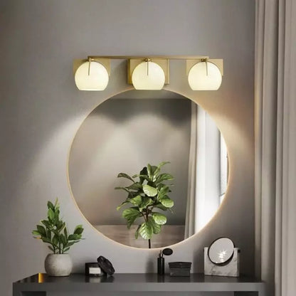 Silas Milk Vanity Glass Modern Wall Light