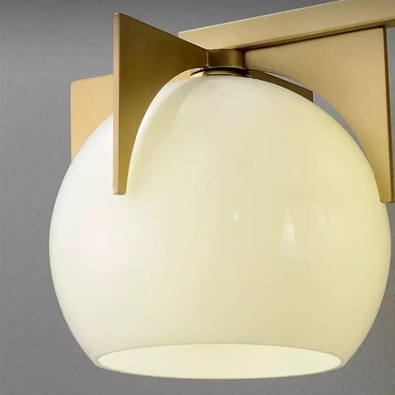 Silas Milk Vanity Glass Modern Wall Light