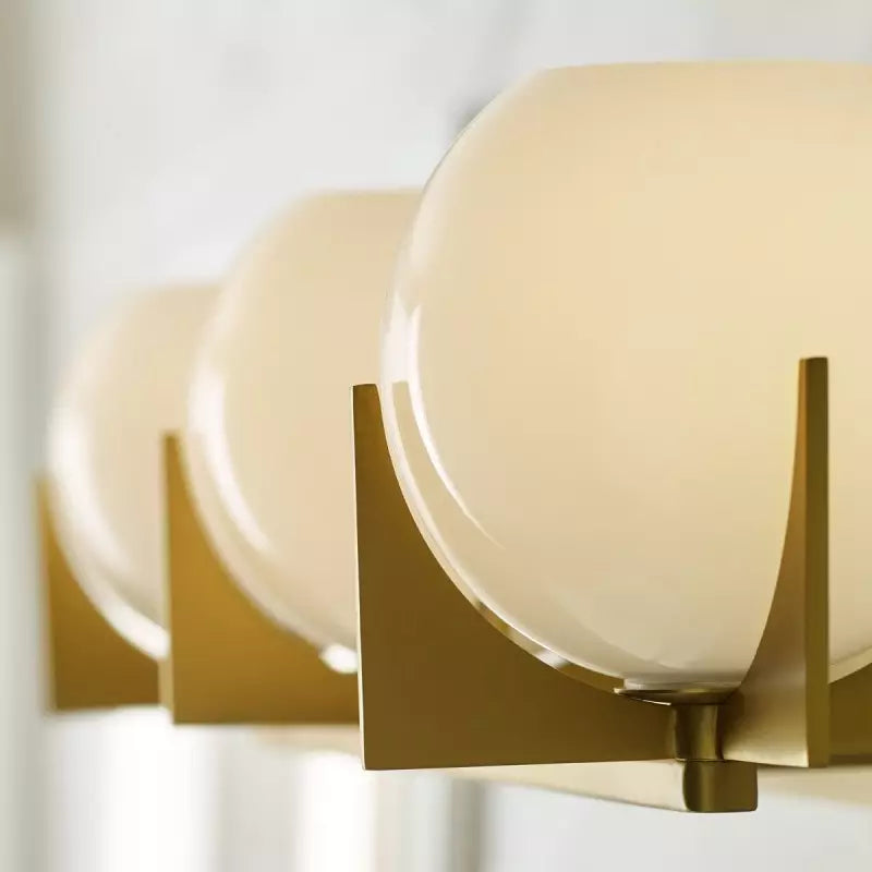 Silas Milk Vanity Glass Modern Wall Light