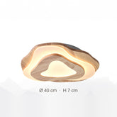 Sazanami natural wood 40 cm dimensions