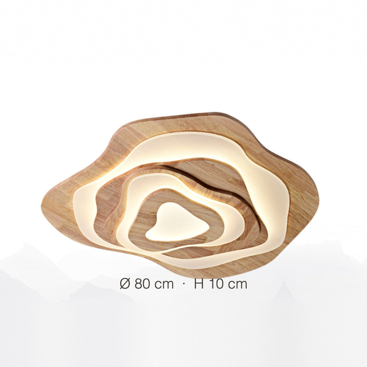 Sazanami natural wood 80 cm dimensions