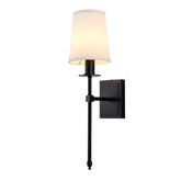 Shiori matte black wall light on white