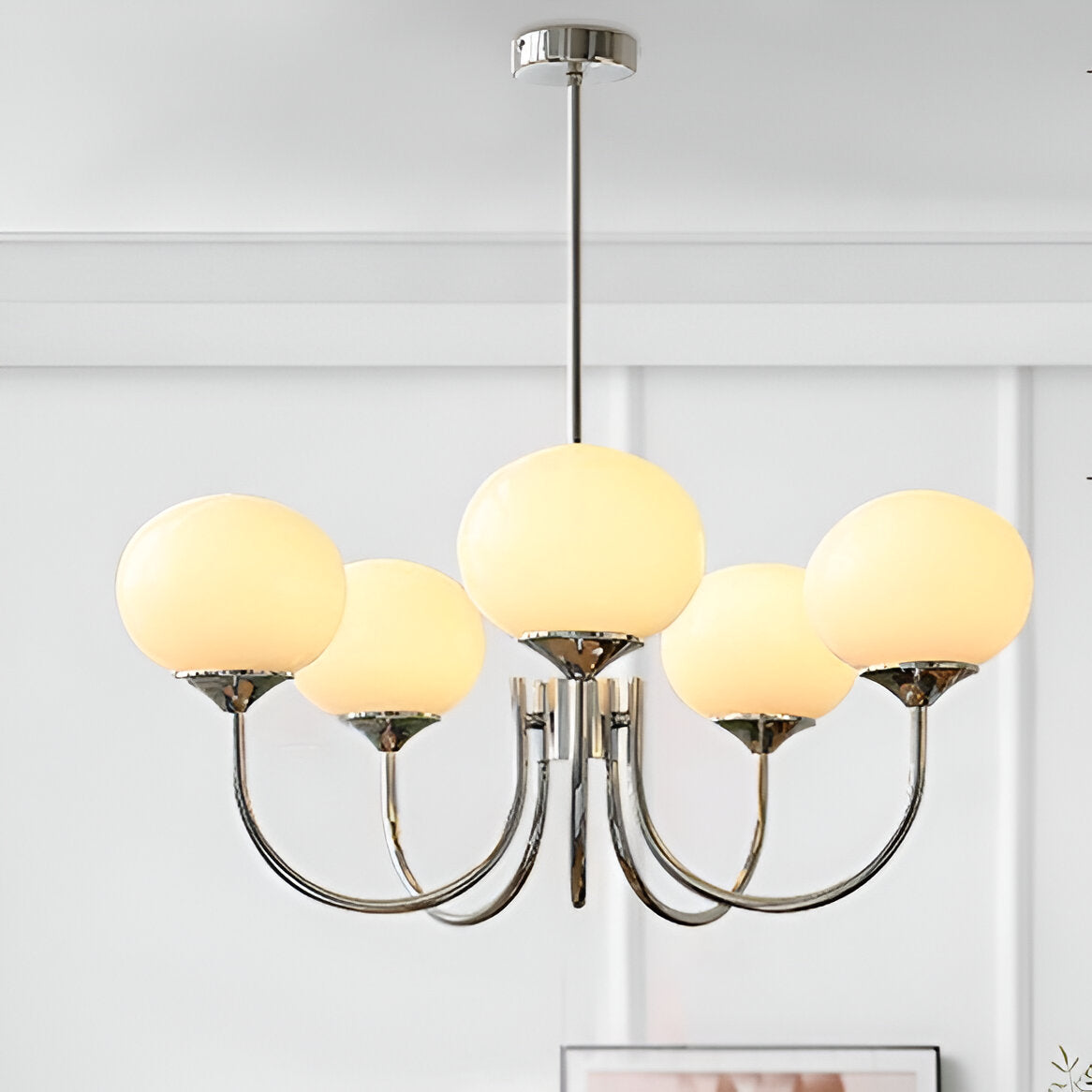 Lampe de plafond en lustre en guimauve