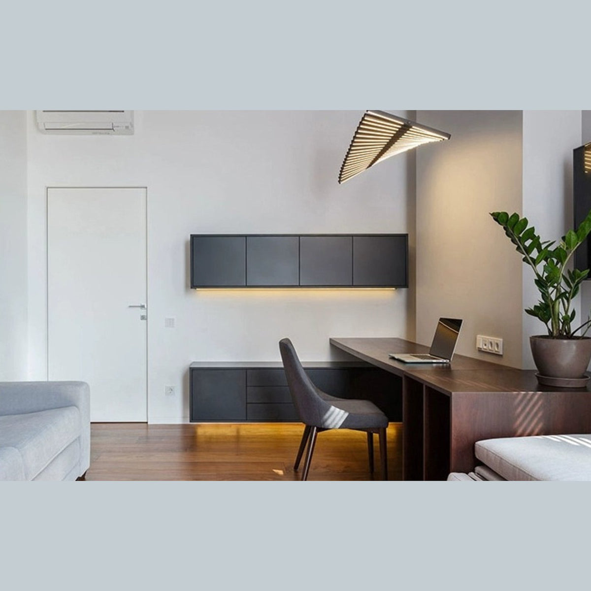 Talia pendant above a home office desk