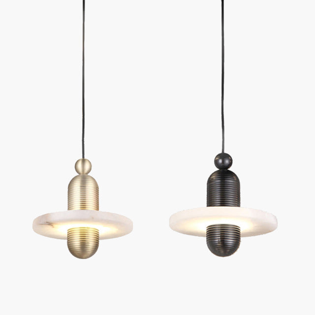 Modern Iron Alabaster Pendant Lamp