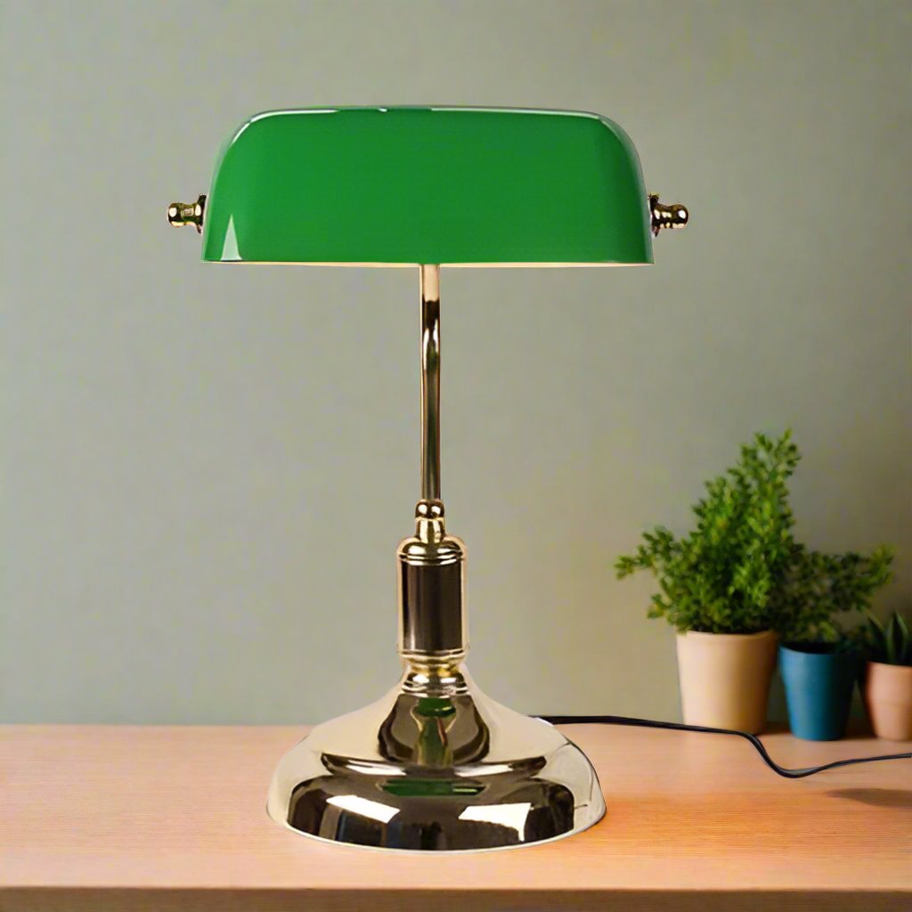 Lampe de table en verre européenne