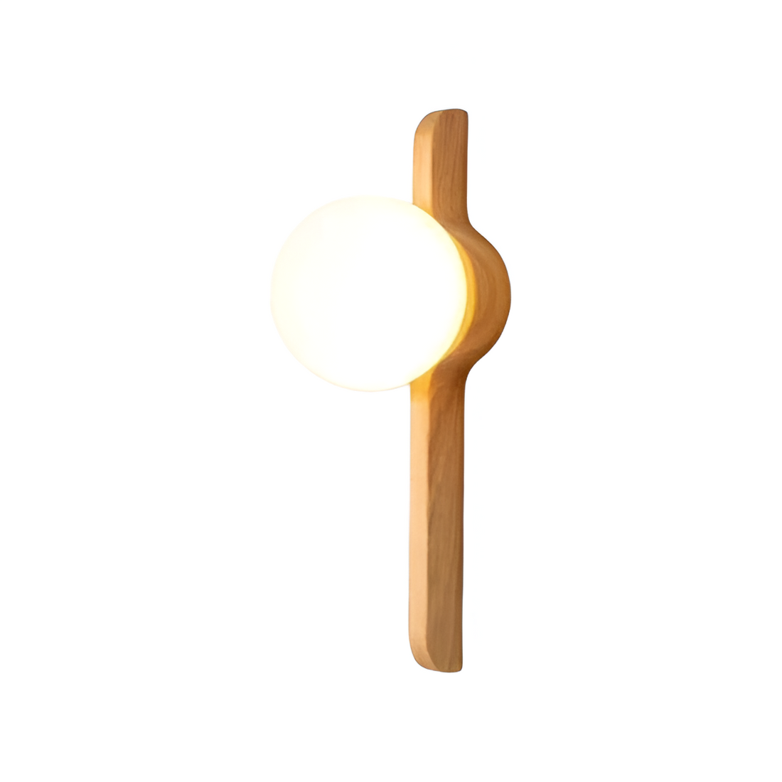 Thais Wood Nordic Glass Wall Light